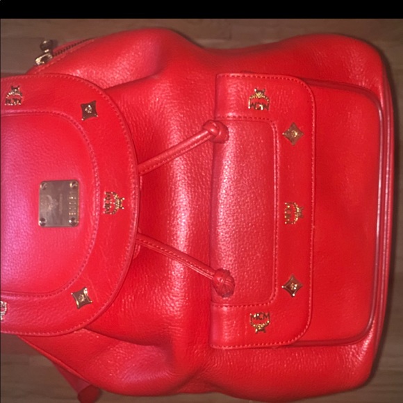 MCM “AUTHENTIC” VINTAGE PEBBLE LEATHER BACKPACK - Picture 13 of 16